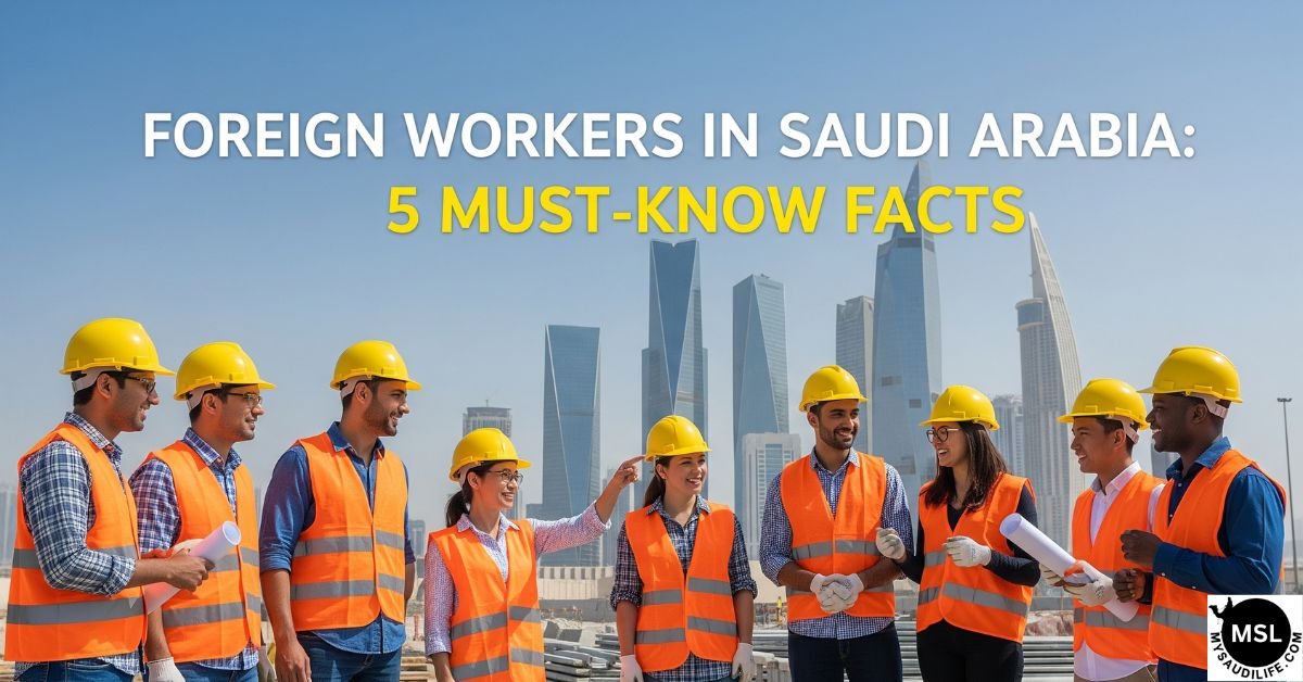 Foreign workers in Saudi Arabia enjoying daily life and work opportunities in Riyadh.