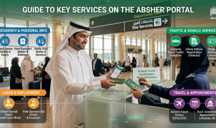 Check services on Absher Portal Saudi Arabia guide