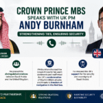 Saudi Crown Prince Mohammed bin Salman and UK Prime Minister Andy Burnham discuss bilateral cooperation, Red Sea maritime security, and regional developments during a phone call.